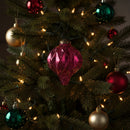 Melrose Harliquin Mercury Glass Onion Ornament (Set of 6)