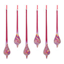 Irredescent Glass Drop Ornament (Set of 12)