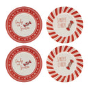 Melrose Ceramic Santa Candy Plate (Set of 4)