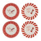 Melrose Ceramic Santa Candy Plate (Set of 4)