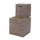 Melrose Bubbling Tiered Stone Fountain 22"H