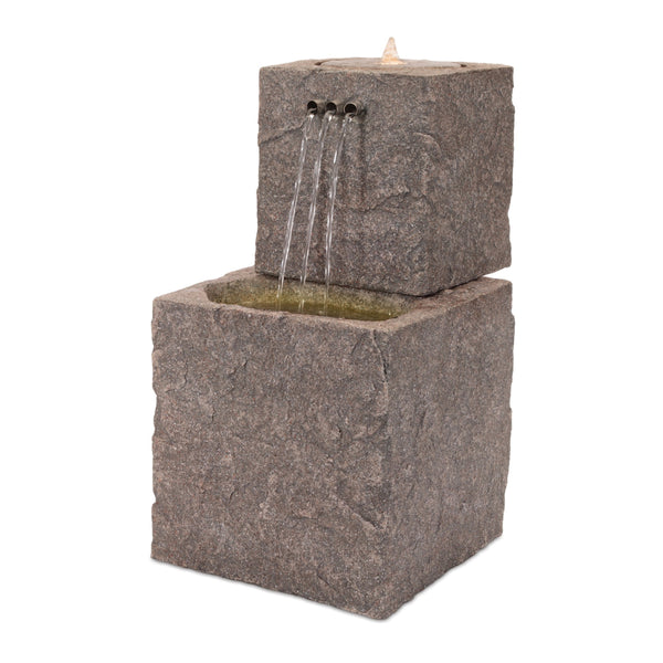 Melrose Bubbling Tiered Stone Fountain 22"H