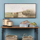 Melrose Framed Farm Canvas Wall Art 37.25"L Rustic Earthy