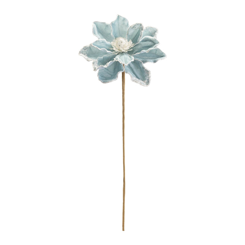 Melrose Beaded Magnolia Flower Stem (Set of 6)