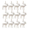 Melrose Etched Metal Deer Ornament (Set of 12)