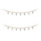 Melrose Wood Beaded Wool Tree Garland (Set of 2)