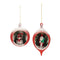 Melrose Mercury Glass Ornament with Pine Trees (Set of 6)