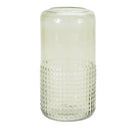 Melrose Green Textured Glass Candle Holder Vase 9.5"H