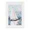 Melrose Framed Sail Boat Print Wall Decor, Nautical, Modern, Wood