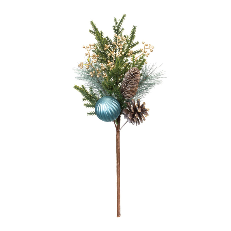 Melrose Pine Spray w/Ornament (Set of 2)