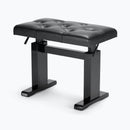 On-Stage KB9503B Height Adjustable Piano Bench with Hydraulic Lift - Black Gloss