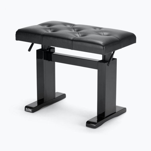 On-Stage KB9503B Height Adjustable Piano Bench with Hydraulic Lift - Black Gloss