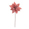 Melrose Glittered Poinsettia Flower Stem (Set of 6)