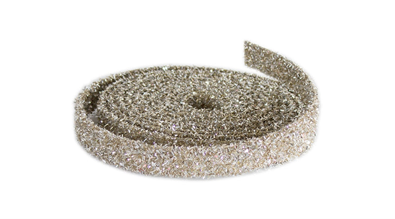 Melrose Champagne Glitter Rope Ribbon (Set of 12 Rolls)