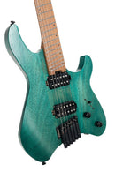 Cort Space 6GTR Multi-Scale Electric Guitar w/ Bag Semi Gloss Turquoise