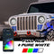 XKGlow 7" XKmax App Control RGBW Jeep Headlight Kit - MX-7IN-JP-KIT-JL