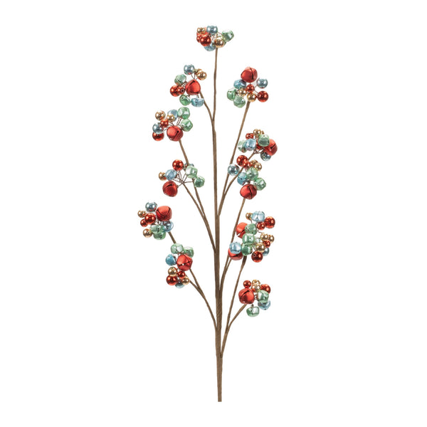 Melrose Metal Sleigh Bell Cluster Spray (Set of 2)