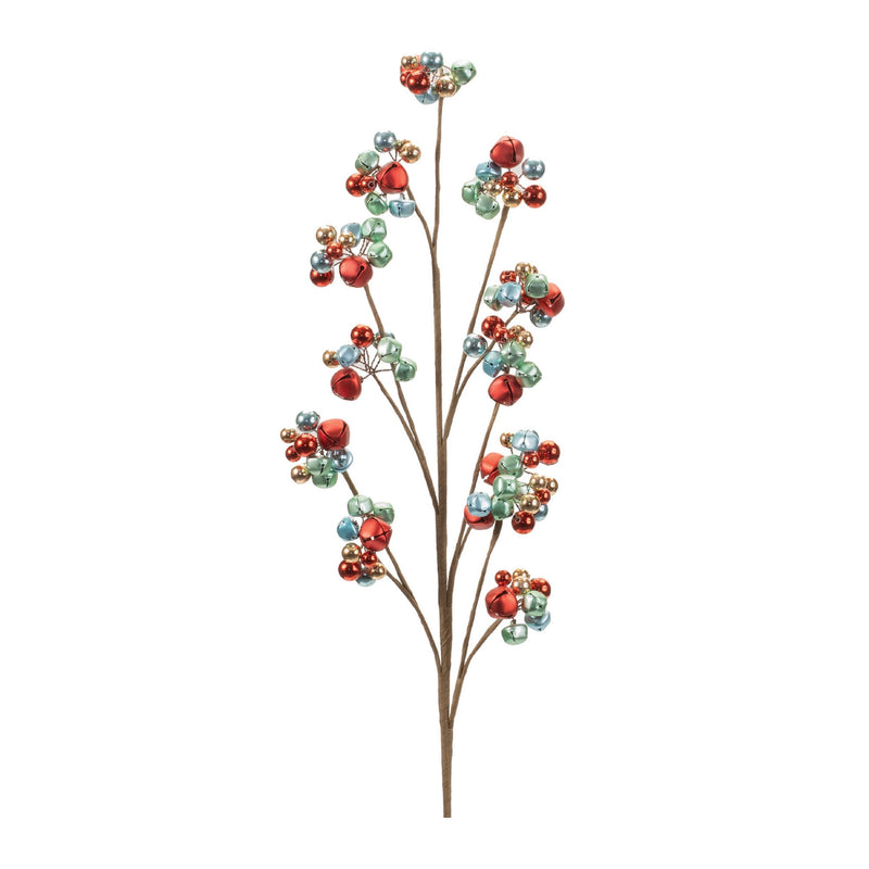 Melrose Metal Sleigh Bell Cluster Spray (Set of 2)