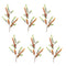Melrose Orange Berry Foliage Spray (Set of 6)