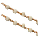Melrose Wood Beaded String Garland (Set of 2)