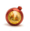 Melrose LED Snow Globe Ornament with Woodland Cardinals 6.5"H