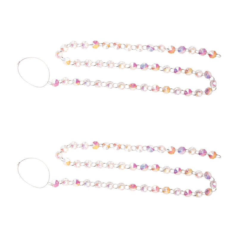 Melrose Iridescent Glass Jewel Garland (Set of 2)