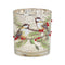 Melrose Mercury Glass Votive Candle Holder with Bird and Berry Branch (Set of 6)