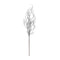 Melrose Glittered Tinsel Branch (Set of 6)