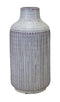 Melrose Rustic Ribbed Terra Cotta Vase 12.25"H