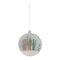 Melrose Glass Ski and Snow Disc Ornament (Set of 6)