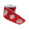Melrose Holiday Snowflake Ribbon 4" x 5 Yds.