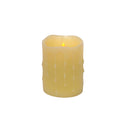 Melrose LED Dripping Wax Pillar Candles (Set of 4)