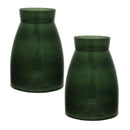 Melrose Green Glass Vase (Set of 2)