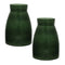 Melrose Green Glass Vase (Set of 2)