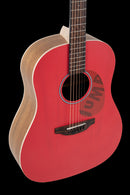 Ovation Applause Jump Slope Shoulder Dreadnought Acoustic Guitar - Lipstick Red