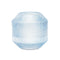 Melrose Diamond Pattern Blue Glass Vase or Candle Holder 6.5"H