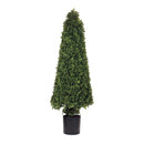 Melrose Potted Boxwood Cone Topiary 51"H