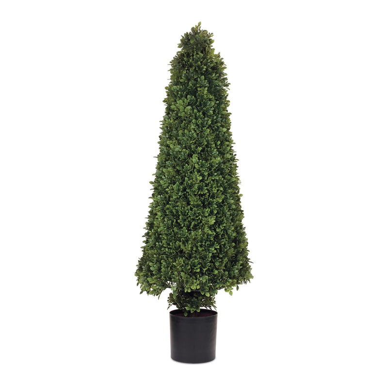 Melrose Potted Boxwood Cone Topiary 51"H