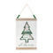 Melrose Wood Beaded Merry Christmas Banner (Set of 2)
