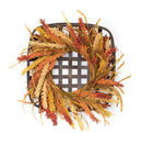 Melrose Wreath and Wicker Wall Decor 20"SQ