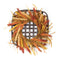 Melrose Wreath and Wicker Wall Decor 20"SQ