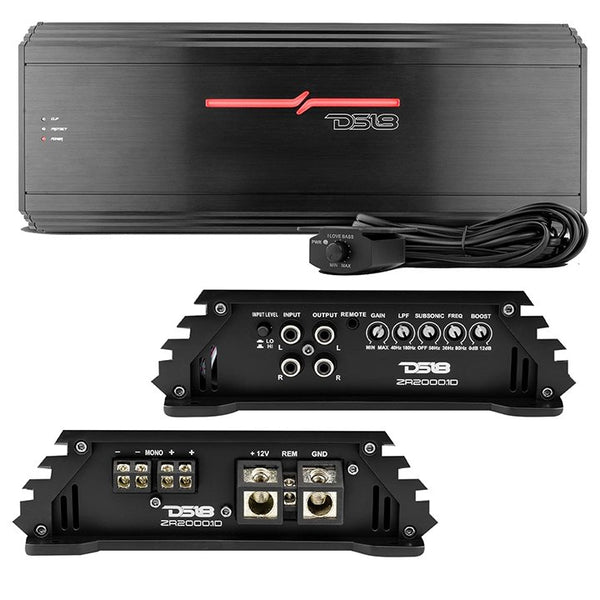 DS18 ZR2000.1D Monoblock 2000W RMS Class D Amplifier