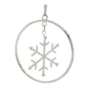 Melrose Jeweled Metal Hanging Snowflake Ornament (Set of 12)