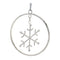 Melrose Jeweled Metal Hanging Snowflake Ornament (Set of 12)