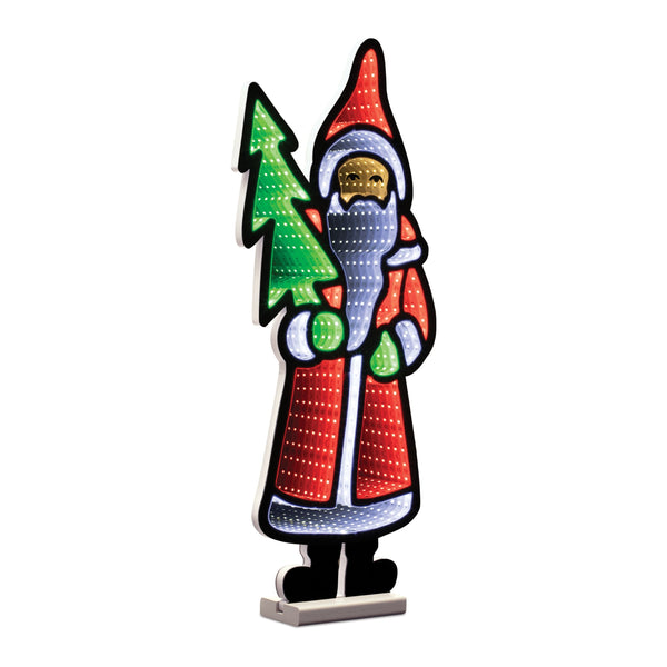 Melrose Santa with Pine Tree Ekkolight 23.5"H