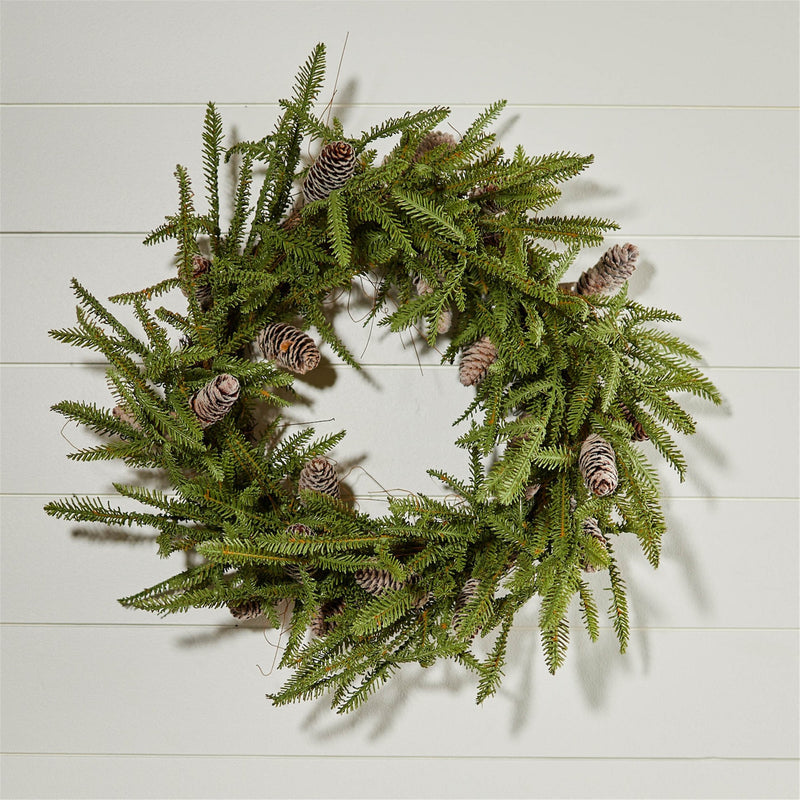 Melrose Pine and Pinecone Wreath 24"D