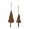 Melrose Wood Beaded Pine Tree Ornament (Set of 4)