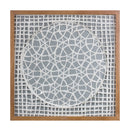 Melrose Framed Paper Mache Wall Art, Modern, Wood