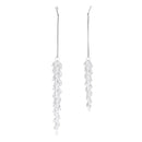 Melrose Dripping Glass Icicle Drop Ornament (Set of 12)