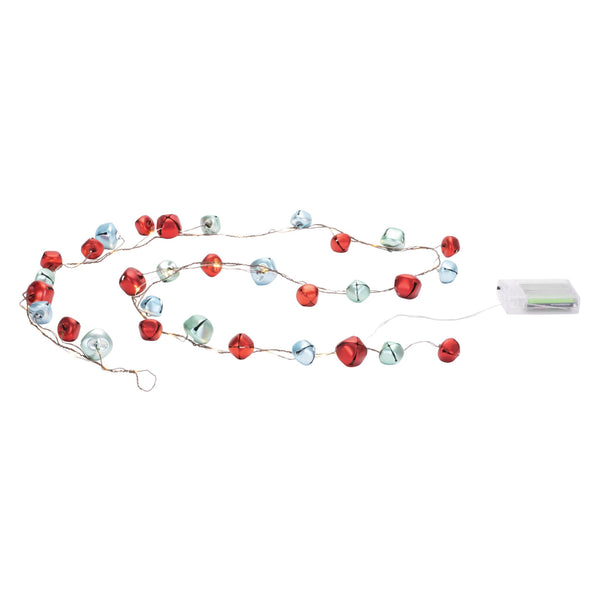 Melrose LED Sleigh Bell Wire Garland (Set of 2)